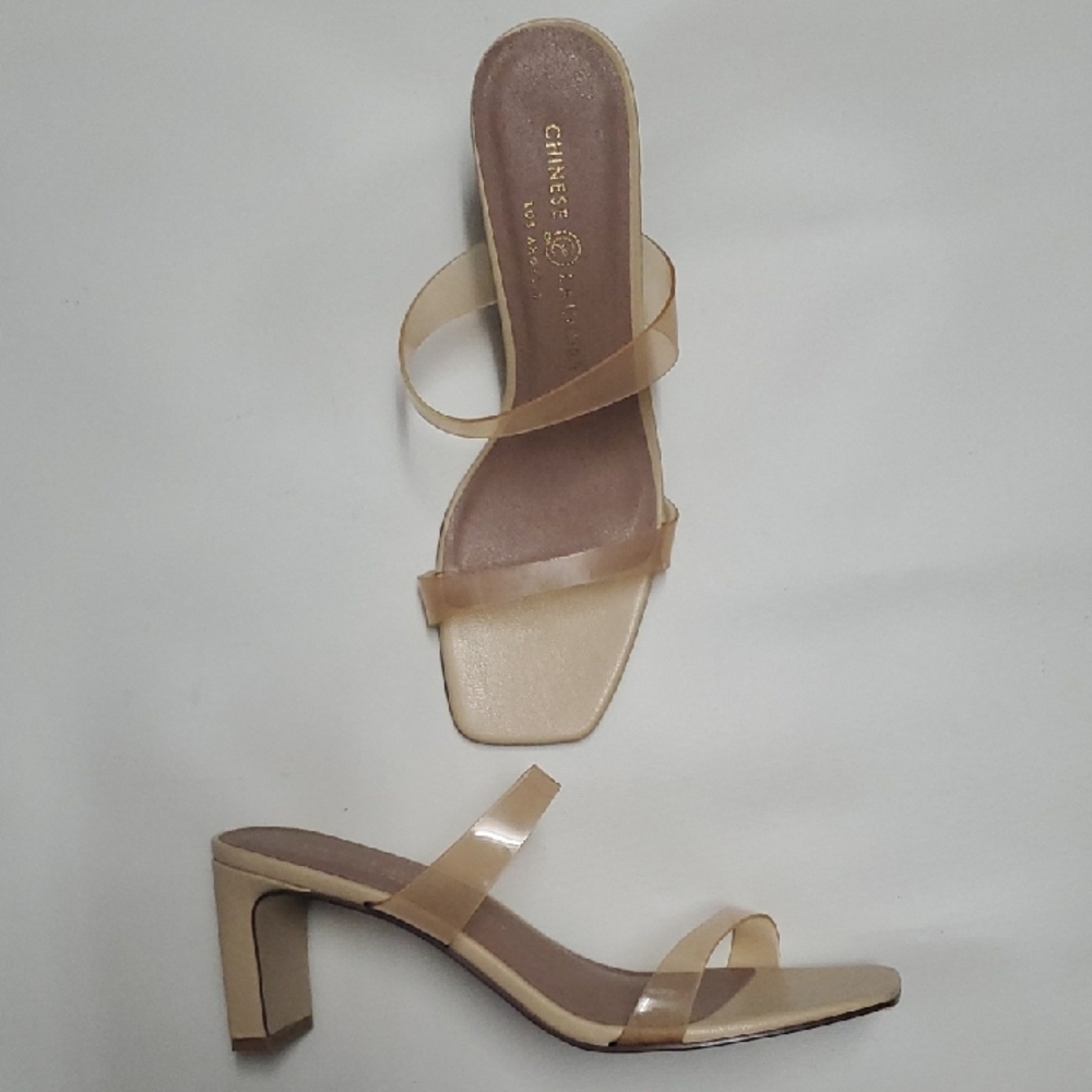 Chinese Laundry Nude Strappy Heels